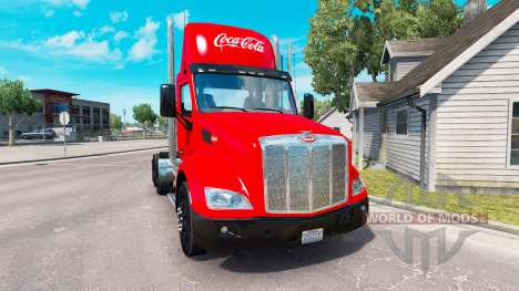 Скин Coca-Cola на тягач Peterbilt для American Truck Simulator