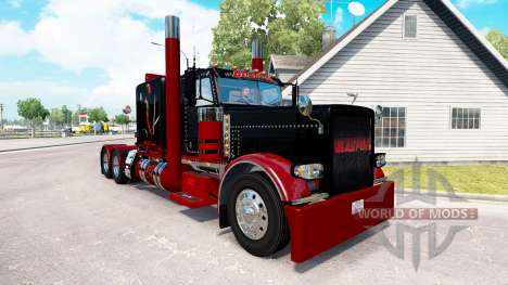 Скин Deadpool на тягач Peterbilt 389 для American Truck Simulator
