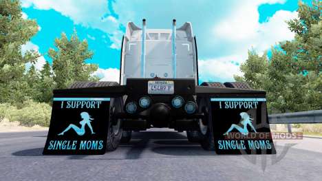 Брызговики I Support Single Moms v1.7 для American Truck Simulator