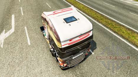 Скин Airton Senna на тягач Scania для Euro Truck Simulator 2