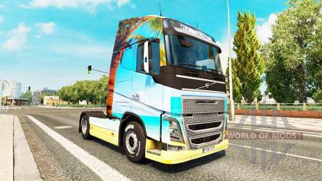 Скин Nature на тягач Volvo для Euro Truck Simulator 2