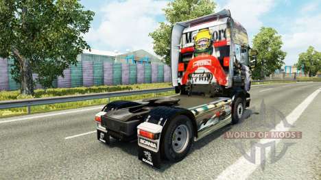 Скин Airton Senna на тягач Scania для Euro Truck Simulator 2