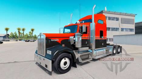 Скин Flash Custom на тягач Kenworth W900 для American Truck Simulator