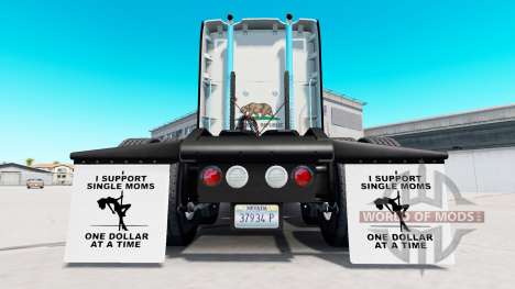 Брызговики I Support Single Moms v1.5 для American Truck Simulator