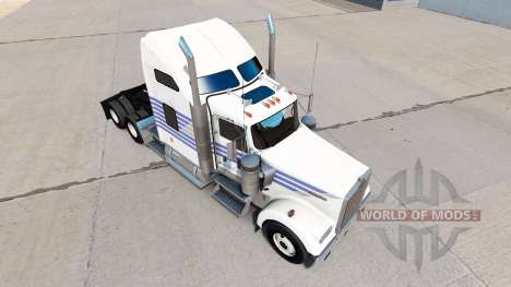 Скин Classic Stripes на тягач Kenworth W900 для American Truck Simulator