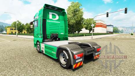 Скин Deichmann на тягач MAN для Euro Truck Simulator 2