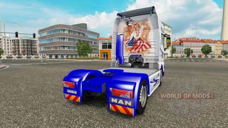 Скин American Dream на тягач MAN для Euro Truck Simulator 2