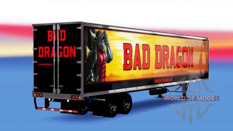 Цельнометаллический полуприцеп Bad Dragon для American Truck Simulator