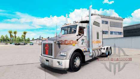 Скин Laughing Daemon Metallic на Kenworth T800 для American Truck Simulator