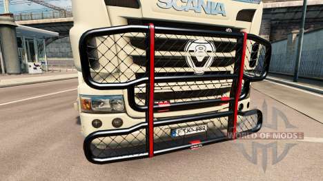 Кенгурятник V8 на тягач Scania для Euro Truck Simulator 2
