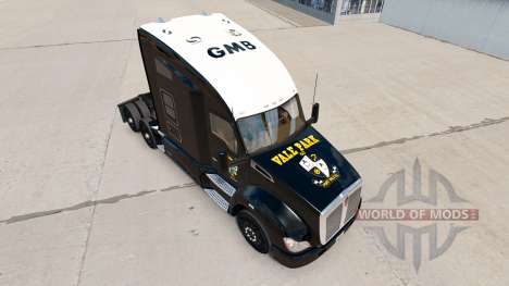 Скин Port Vale black на тягач Kenworth для American Truck Simulator