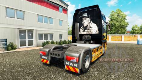 Скин Eminem на тягач MAN для Euro Truck Simulator 2