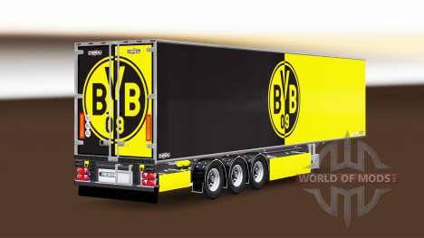 Полуприцеп Chereau Borussia Dortmund для Euro Truck Simulator 2