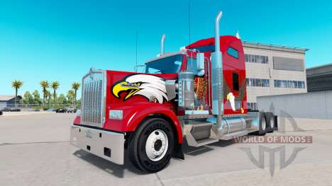 Скин Eagle на тягач Kenworth W900 для American Truck Simulator
