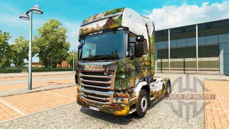 Скин Central Park на тягач Scania для Euro Truck Simulator 2