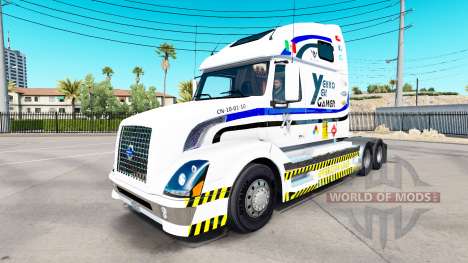 Скин Yekko Yekk Gamer на тягач Volvo VNL 670 для American Truck Simulator