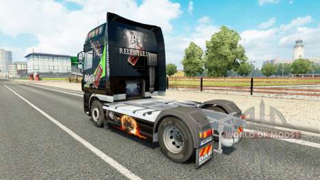 Скин Relentless на тягач DAF для Euro Truck Simulator 2