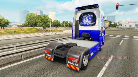 Скин FC Schalke 04 на тягач MAN для Euro Truck Simulator 2