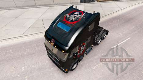 Скин Reworked Skull на тягач Freightliner Argosy для American Truck Simulator