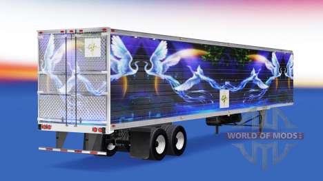 Скин CS Logistics 02 на полуприцеп-рефрижератор для American Truck Simulator