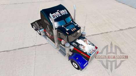 Скин Civil War на тягач Kenworth W900 для American Truck Simulator