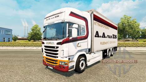 Скин A.A.van ES на тягач Scania Tandem для Euro Truck Simulator 2