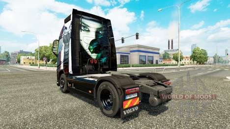 Скин Valentina на тягач Volvo для Euro Truck Simulator 2