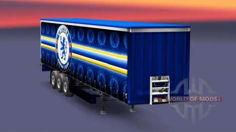 Скин FC Chelsea v1.3 на полуприцеп для Euro Truck Simulator 2