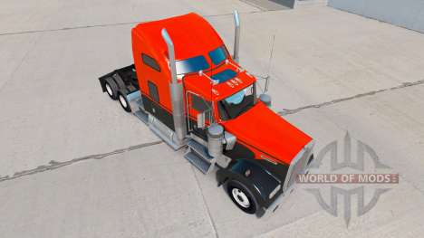 Скин Flash Custom на тягач Kenworth W900 для American Truck Simulator
