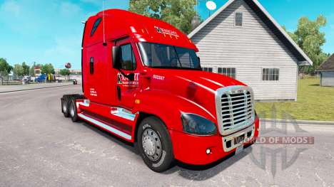 Скин Knight на тягач Freightliner Cascadia для American Truck Simulator