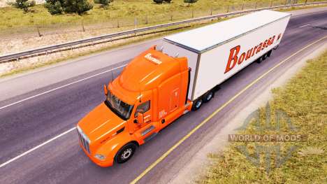 Скин Bourassa на тягач Peterbilt для American Truck Simulator