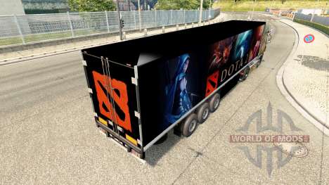 Скин Dota 2 на полуприцеп для Euro Truck Simulator 2