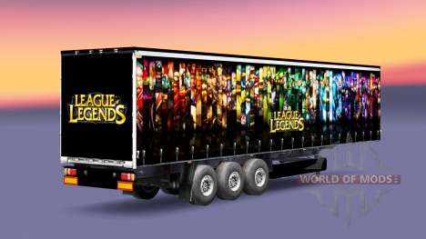 Скин League of Legends на полуприцеп для Euro Truck Simulator 2
