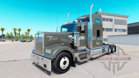 Скин Knight Refrigerated на тягач Kenworth W900 для American Truck Simulator