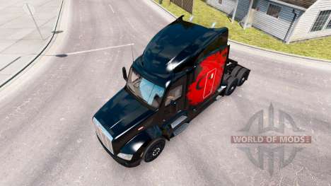 Скин Turkish Power на тягач Peterbilt для American Truck Simulator