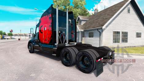 Скин Turkish Power на тягач Peterbilt для American Truck Simulator