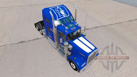 Скин Duke University Pride на Kenworth W900 для American Truck Simulator