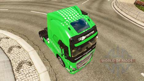 Скин Green Arrow на тягач Volvo для Euro Truck Simulator 2