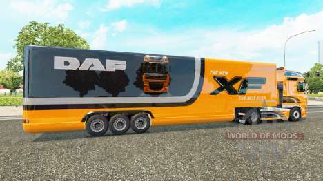 Полуприцеп-рефрижератор DAF XF для Euro Truck Simulator 2