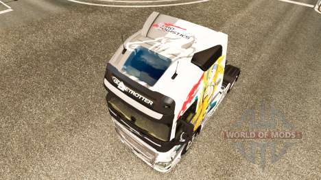 Скин Euro Logistics на тягач Volvo для Euro Truck Simulator 2