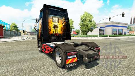 Скин Asphalt Cowboys на тягач Volvo для Euro Truck Simulator 2