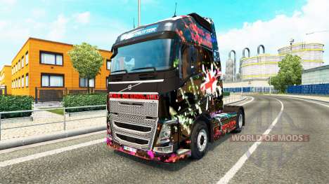 Скин England на тягач Volvo для Euro Truck Simulator 2