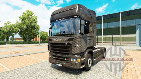 Скин Carbono на тягач Scania для Euro Truck Simulator 2