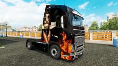 Скин Nicki Minaj на тягач Volvo для Euro Truck Simulator 2