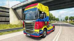 Скин Colombia Copa 2014 на тягач Scania для Euro Truck Simulator 2
