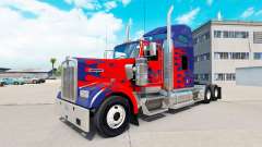 Скин Optimus Prime на тягач Kenworth W900 для American Truck Simulator