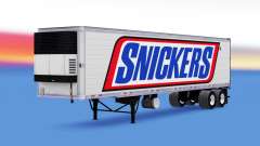 Скин Snickers на полуприцеп-рефрижератор для American Truck Simulator