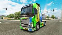 Скин Brasil 2014 v3.0 на тягач Volvo для Euro Truck Simulator 2
