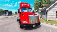 Скин Coca-Cola на тягач Peterbilt для American Truck Simulator