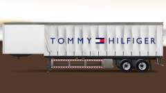 Скин Tommy Hilfiger на шторный полуприцеп для American Truck Simulator